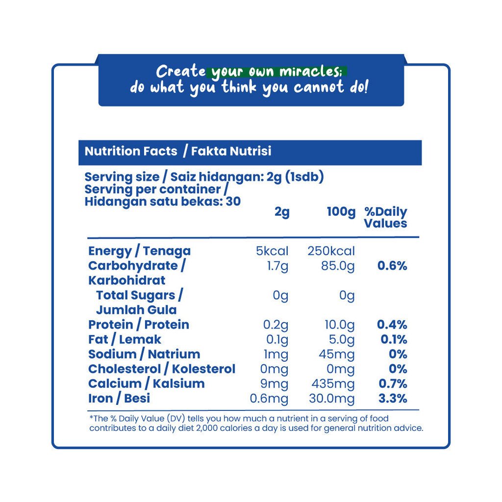 Organic Black Pepper Powder 60g