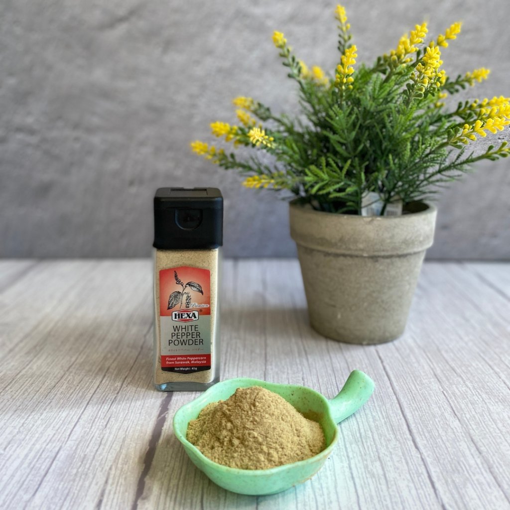 HEXA White Pepper Powder 45gm Serbuk Lada Putih Glass Jar