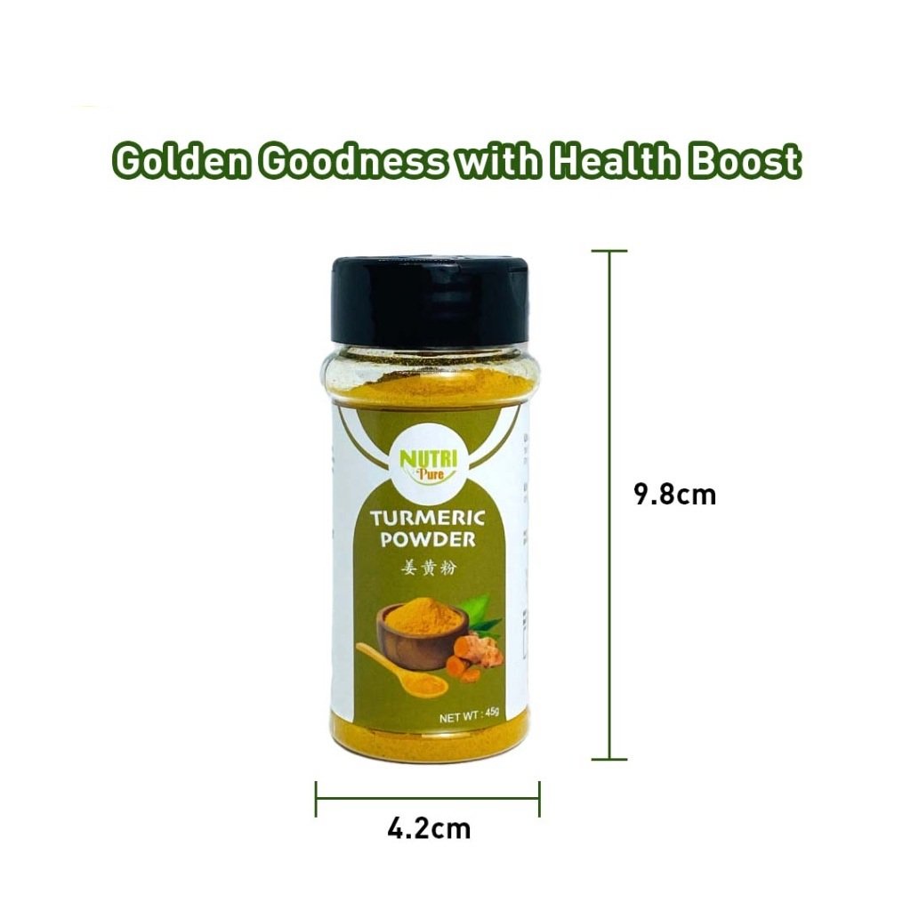 Nutri Pure Turmeric Powder 45g | Serbuk Kunyit (Halal)