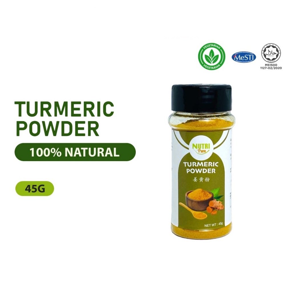 Nutri Pure Turmeric Powder 45g | Serbuk Kunyit (Halal)