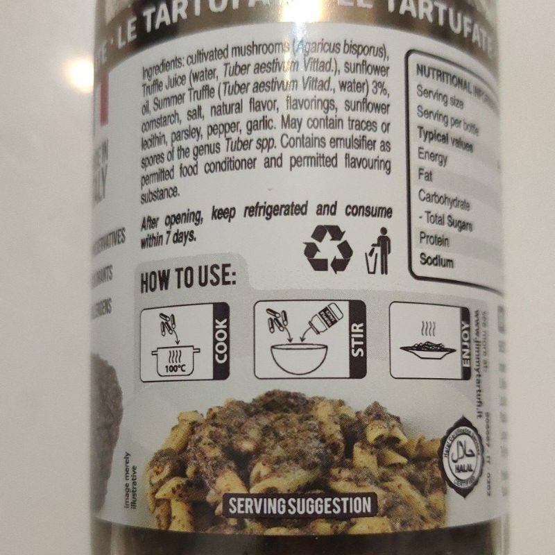 Tartufi Jimmy Truffle Sauce (180g)