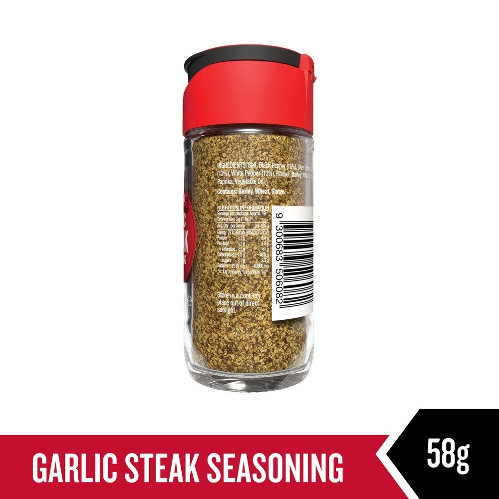 McCormick Herb & Spices - Garlic Steak Seasoning 58g