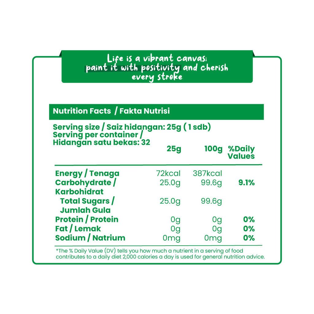 Organic Cane Sugar 800g