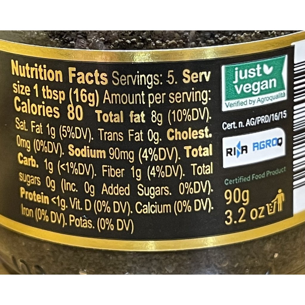 LA RUSTICHELLA Black Truffle Pate/Sauce 90g, Sos Truffle Hitam