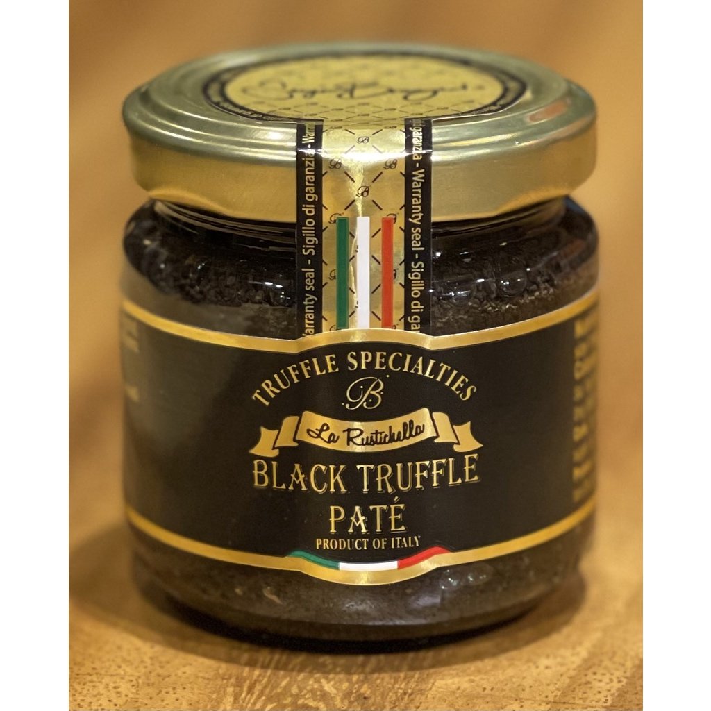 LA RUSTICHELLA Black Truffle Pate/Sauce 90g, Sos Truffle Hitam