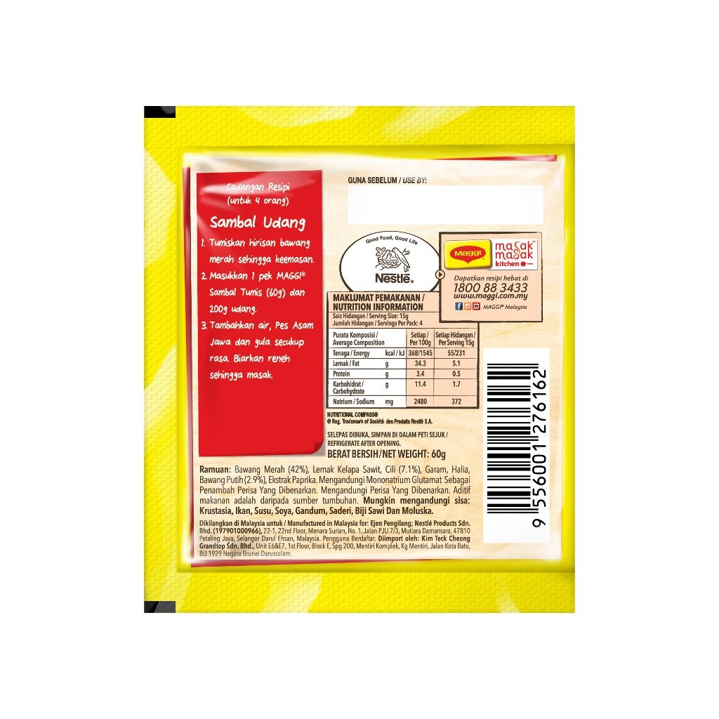 MAGGI Sambal Tumis 10x60g